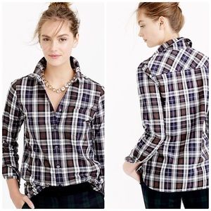 J. Crew Shrunken Boy‎ Plaid Shirt
